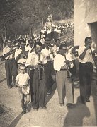 La banda in processione