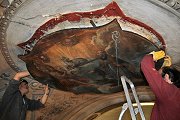 Sistemazione quadro del presbiterio