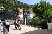 Burlando visita l'edificio scolastico