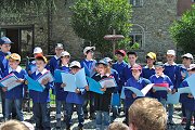 Alunni delle scuole all'inaugurazione